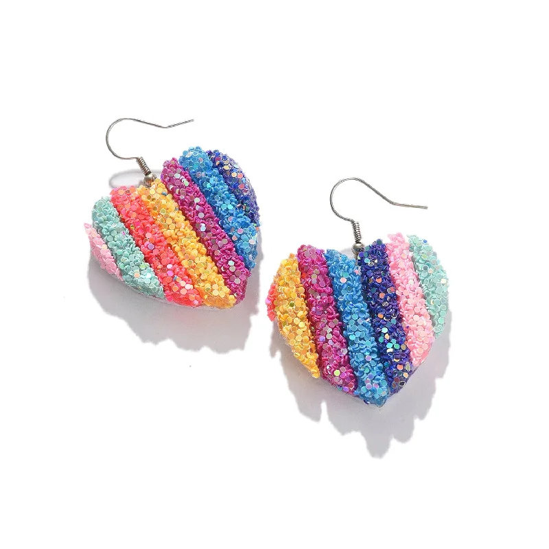 Multicoloured Contemporary Drop Earrings