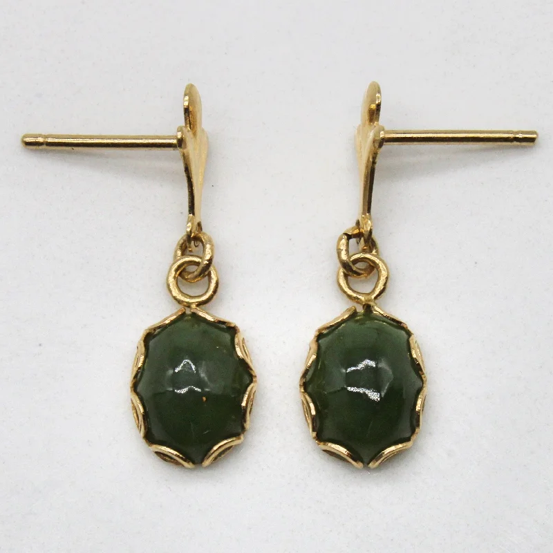 Nephrite Drop Earrings | 1.50ctw |