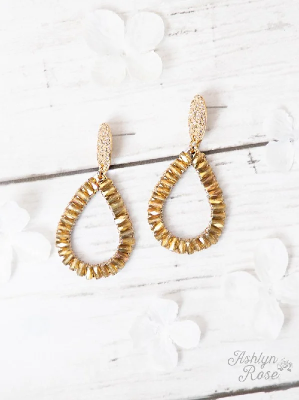 So In Style Drop Earrings, Gold