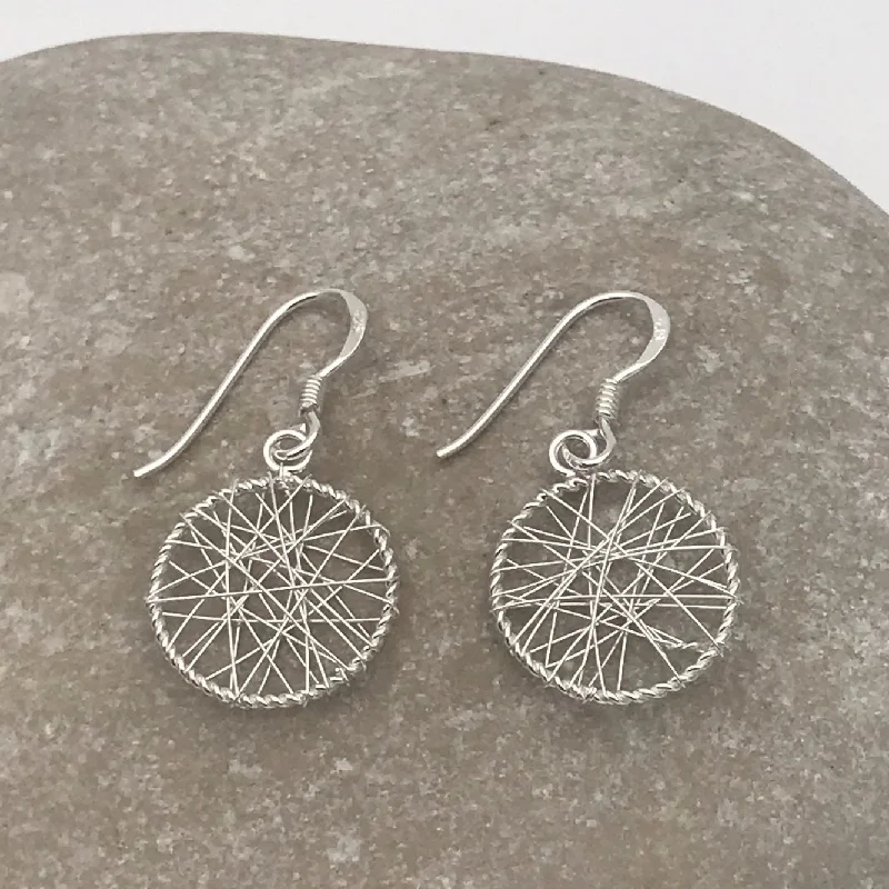 Spiders Web Drop Earrings