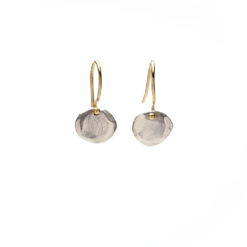 Wabi sabi oval drop earrings