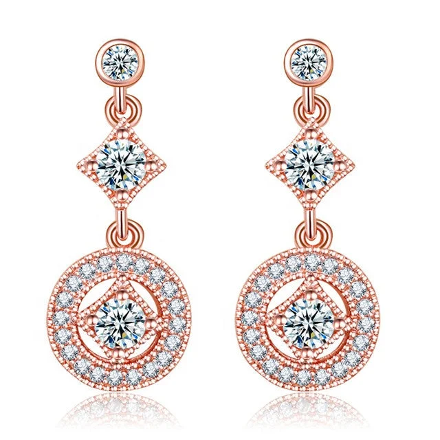 Zircon Vintage Allure Drop Earrings